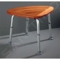 Sapho Accessoire Ridder - Tabouret, aluminium/ bambou A00502081