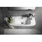 Aqualine Small - Lave-mains murale 510x215 mm, avec 1 trou à droite, blanc 10TP70051
