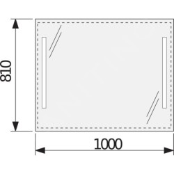 Jika Clear - Miroir 1000x810x40 mm H4557611731441