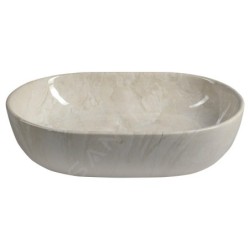 Sapho Dalma - Vasque à poser, 590x420 mm, sans trou pour robinet, marfil MM427