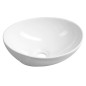 Aqualine Céramique - Vasque à poser, 420x340 mm, sans trou pour robinet, blanc 49412 Aqualine Céramique - Vasque à poser, 420x340 mm, sans trou pour robinet, blanc 49412