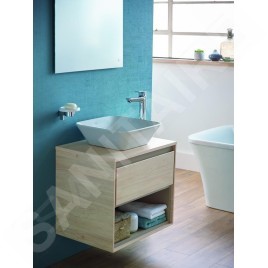 Ideal Standard Connect Air - Plateau 604 x 18 x 442 mm, bois clair laqué E0848UK