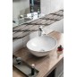 Aqualine Céramique - Vasque à poser, 420x340 mm, sans trou pour robinet, blanc 49412 Aqualine Céramique - Vasque à poser, 420x340 mm, sans trou pour robinet, blanc 49412