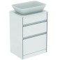 Ideal Standard Connect Air - Plateau 604 x 18 x 442 mm, gris clair brillant laqué E0848EQ Ideal Standard Connect Air - Plateau 604 x 18 x 442 mm, gris clair brillant laqué E0848EQ