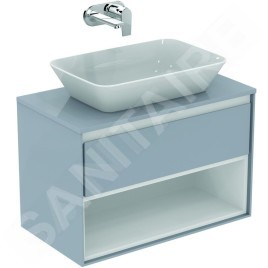 Ideal Standard Connect Air - Plateau 804 x 18 x 442 mm, chêne gris laqué E0849PS