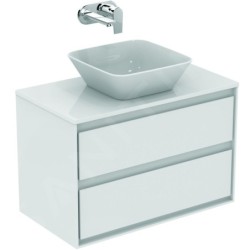 Ideal Standard Connect Air - Plateau 804 x 18 x 442 mm, gris clair brillant laqué E0849EQ