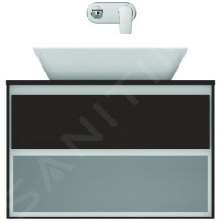 Ideal Standard Connect Air - Plateau 804 x 18 x 442 mm, brun foncé mat laqué E0849VY