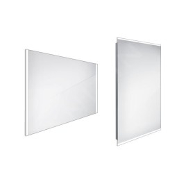 Nimco Miroirs - Miroir de salle de bains LED 900 x 700 mm, carré, aluminium ZP 11019