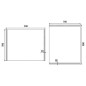 Nimco Miroirs - Miroir de salle de bains LED 900 x 700 mm, carré, aluminium ZP 11019 Nimco Miroirs - Miroir de salle de bains LED 900 x 700 mm, carré, aluminium ZP 11019
