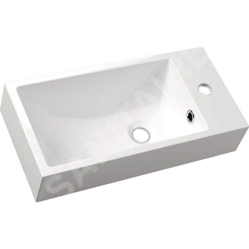 Sapho Small - Lavabo Ariana 500x100x250 mm, robinet à droite, blanc SM016 Sapho Small - Lavabo Ariana 500x100x250 mm, robinet à droite, blanc SM016
