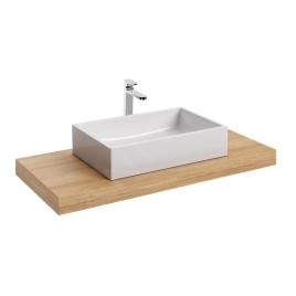 Ravak Moon/Formy - Plaque de lavabo I, 800 x 550 x 70 mm - noyer X000000845