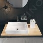 Ravak Moon/Formy - Plaque de lavabo I, 800 x 550 x 70 mm - noyer X000000845