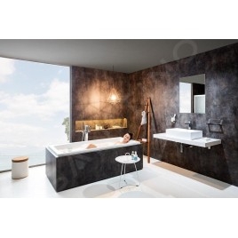 Ravak Moon/Formy - Plaque de lavabo I, 800 x 550 x 70 mm - noyer X000000845