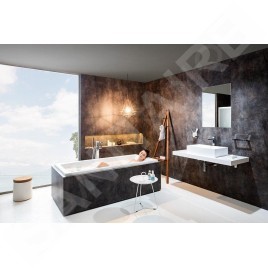 Ravak Moon/Formy - Plaque de lavabo I, 1200 x 550 x 70 mm - noyer X000000847