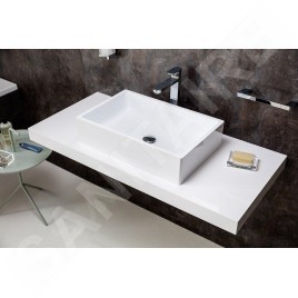 Ravak Moon/Formy - Plaque de lavabo I, 1200 x 550 x 70 mm - noyer X000000847
