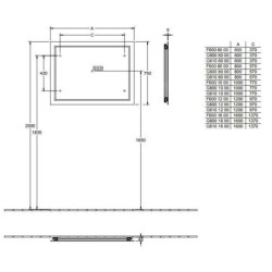 Villeroy & Boch Finion - Miroir avec éclairage LED, 800 x 750 x 45 mm G6008000