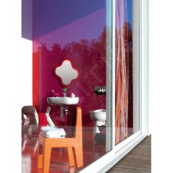 Laufen Florakids - Miroir, fleur, 435x19x383 mm, rouge H4616010034691