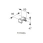 Ideal Standard Mirror&Light - Luminaire LED Titty 80x95x47 mm, 4,8W, chrome T3153AA