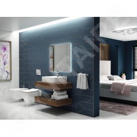 Ideal Standard Mirror&Light - Miroir 800x700 mm avec éclairage LED T3336BH