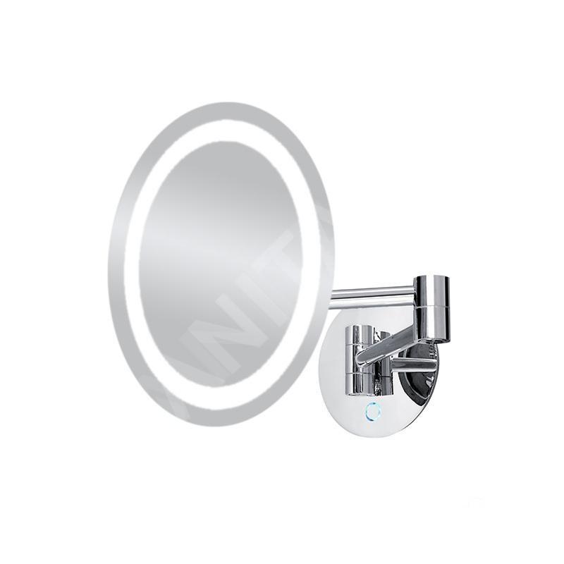 Nimco Miroir de maquillage - Miroir de maquillage mural avec éclairage LED, chrome ZK 20165-26 Nimco Miroir de maquillage - Miroir de maquillage mural avec éclairage LED, chrome ZK 20165-26