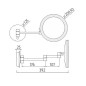 Nimco Miroir de maquillage - Miroir de maquillage mural avec éclairage LED, chrome ZK 20265P-26