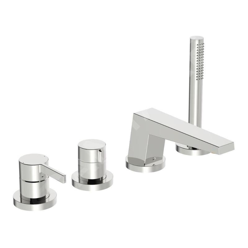 Hansa Loft - Mitigeur pour montage sur bord de baignoire, installation 4 trous, chrome 57752473 Hansa Loft - Mitigeur pour montage sur bord de baignoire, installation 4 trous, chrome 57752473