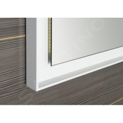 Sapho Miroirs - Miroir Flut dans un cadre 1000x700 mm, avec éclairage LED, blanc FT100