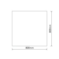 Aqualine Accessoires - Miroir 800x800 mm, sans poignée 22498