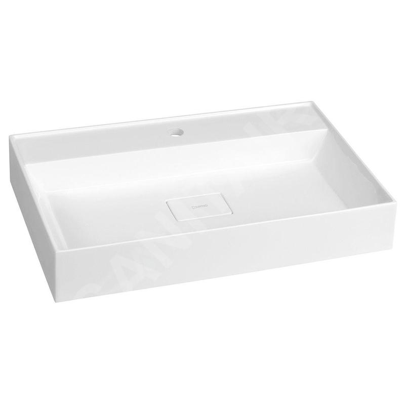 Sapho Godiva - Lavabo 680x440 mm, sans trop-plein, trou pour robinet, blanc GU068 Sapho Godiva - Lavabo 680x440 mm, sans trop-plein, trou pour robinet, blanc GU068