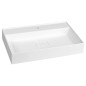 Sapho Godiva - Lavabo 680x440 mm, sans trop-plein, trou pour robinet, blanc GU068 Sapho Godiva - Lavabo 680x440 mm, sans trop-plein, trou pour robinet, blanc GU068