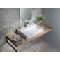 Sapho Godiva - Lavabo 680x440 mm, sans trop-plein, trou pour robinet, blanc GU068 Sapho Godiva - Lavabo 680x440 mm, sans trop-plein, trou pour robinet, blanc GU068