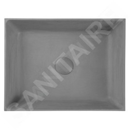 Sapho Formigo - Lavabo à poser 475x365 mm, sans trop-plein, sans trou pour robinet, gris FG019