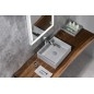 Sapho Formigo - Lavabo à poser 475x365 mm, sans trop-plein, sans trou pour robinet, gris FG019 Sapho Formigo - Lavabo à poser 475x365 mm, sans trop-plein, sans trou pour robinet, gris FG019