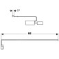 Geberit Accessoires - Réglette lumineuse, longueur 550 mm, double 501550000