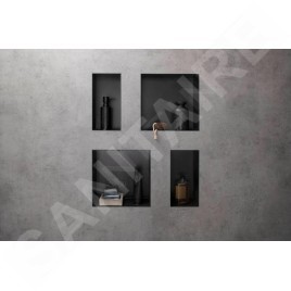 Hansgrohe XtraStoris Original - Niche murale avec cadre intégré, 300x150x100 mm, noir mat 56057670