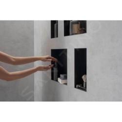 Hansgrohe XtraStoris Minimalistic - Niche murale, 300x150x140 mm, noir mat 56076670