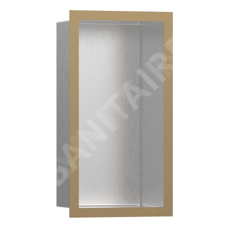 Hansgrohe XtraStoris Individual - Niche murale avec cadre design, 300x150x100 mm, inox brossé / bronze brossé 56094140