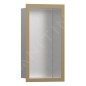 Hansgrohe XtraStoris Individual - Niche murale avec cadre design, 300x150x100 mm, inox brossé / bronze brossé 56094140