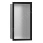 Hansgrohe XtraStoris Individual - Niche murale avec cadre design, 300x150x100 mm, inox brossé / noir mat 56094670