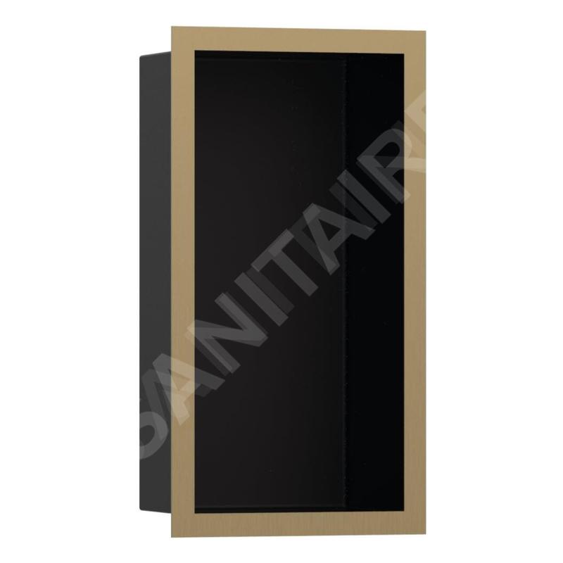 Hansgrohe XtraStoris Individual - Niche murale avec cadre design, 300x150x100 mm, noir mat / bronz brossé 56095140
