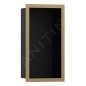 Hansgrohe XtraStoris Individual - Niche murale avec cadre design, 300x150x100 mm, noir mat / bronz brossé 56095140