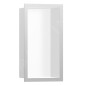 Hansgrohe XtraStoris Individual - Niche murale avec cadre design, 300x150x100 mm, blanc mat / inox brossé 56096800