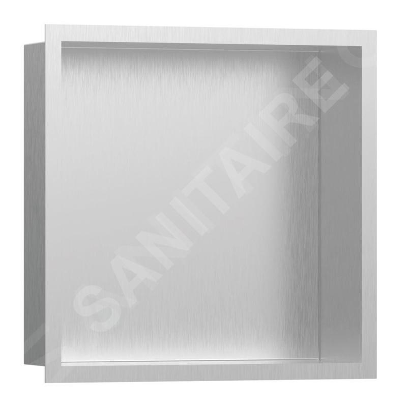 Hansgrohe XtraStoris Individual - Niche murale avec cadre design, 300x300x100 mm, inox brossé 56097800