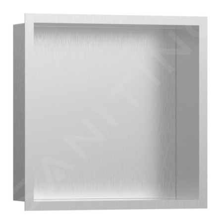 Hansgrohe XtraStoris Individual - Niche murale avec cadre design, 300x300x100 mm, inox brossé 56097800