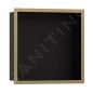 Hansgrohe XtraStoris Individual - Niche murale avec cadre design, 300x300x100 mm, noir mat / bronze brossé 56098140