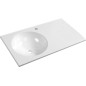 Sapho Juno - Lavabo 800x150x460 mm, version gauche, blanc JU080 Sapho Juno - Lavabo 800x150x460 mm, version gauche, blanc JU080