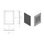 Sapho Miroirs - Miroir dans un cadre, 600x800 mm, chêne argenté NX608-1111 Sapho Miroirs - Miroir dans un cadre, 600x800 mm, chêne argenté NX608-1111