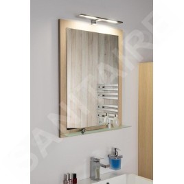 Sapho Miroirs - Miroir dans un cadre, 600x800 mm, chêne argenté NX608-1111