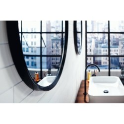 Axor Universal Circular - Miroir, diamètre 600 mm, noir mat 42848670