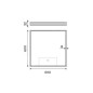 Nimco Miroirs - Miroir avec éclairage LED, 600x600 mm, capteur tactile, aluminium ZP 13066V Nimco Miroirs - Miroir avec éclairage LED, 600x600 mm, capteur tactile, aluminium ZP 13066V
